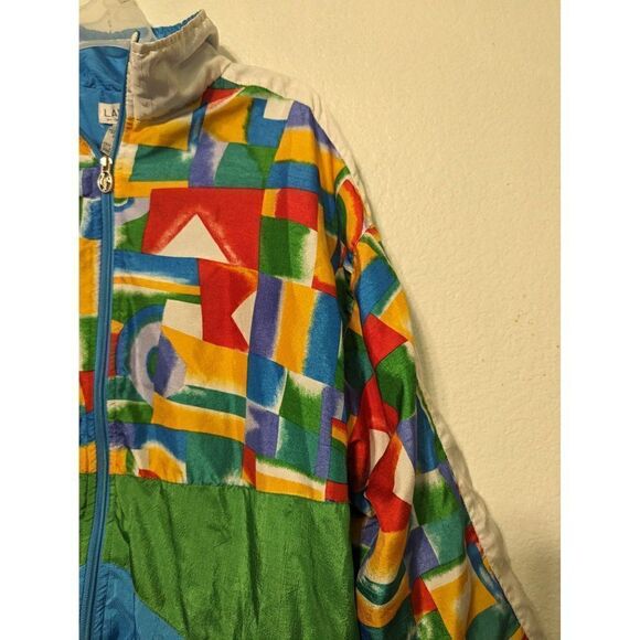 Colorful Geometric Women's Jacket - Picture 11 of 16
